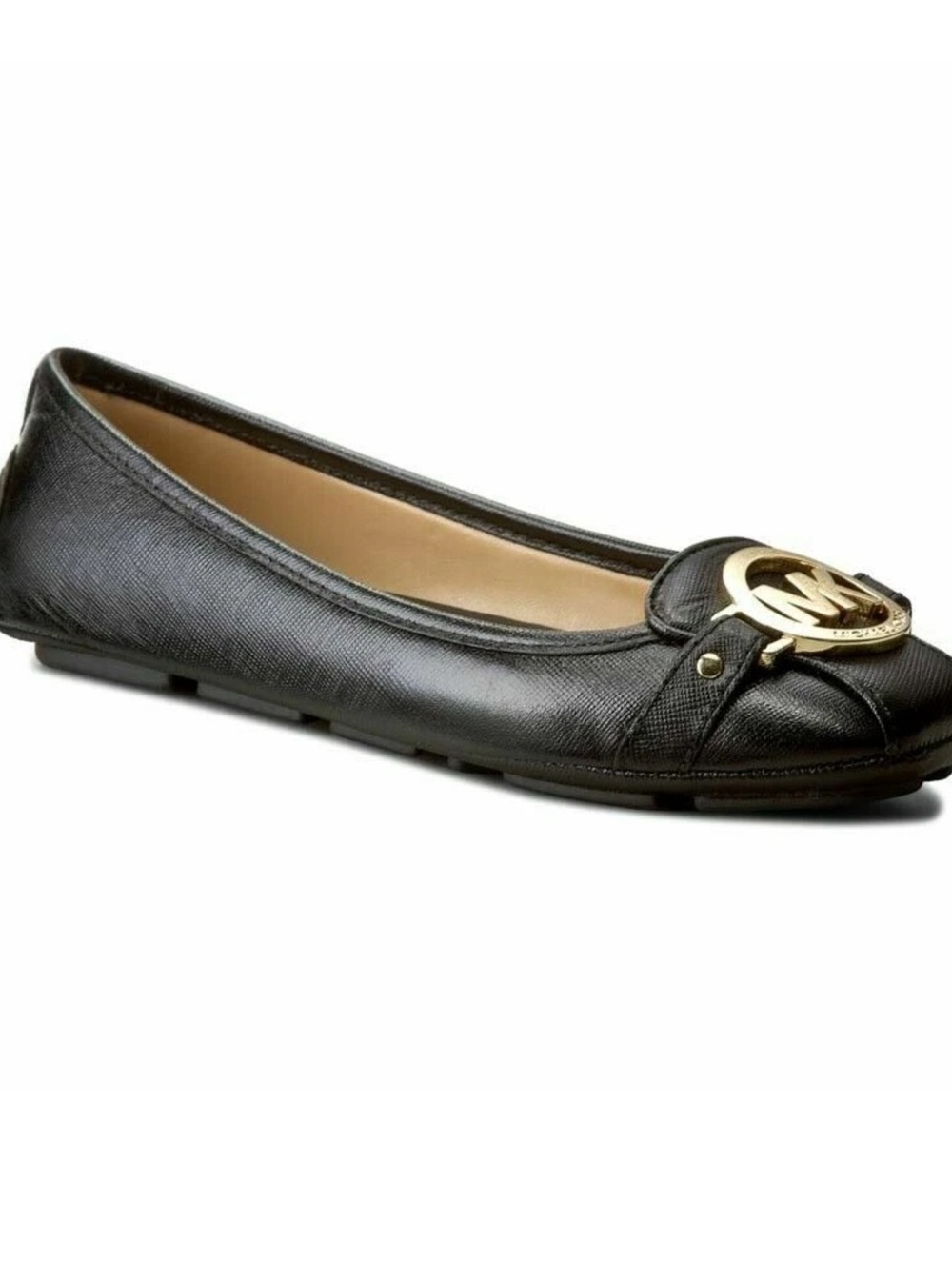 Michael Kors Fulton Flat Ballet Flats Shoes Moccasins Black Leather Size 9.5 New - Picture 9 of 9
